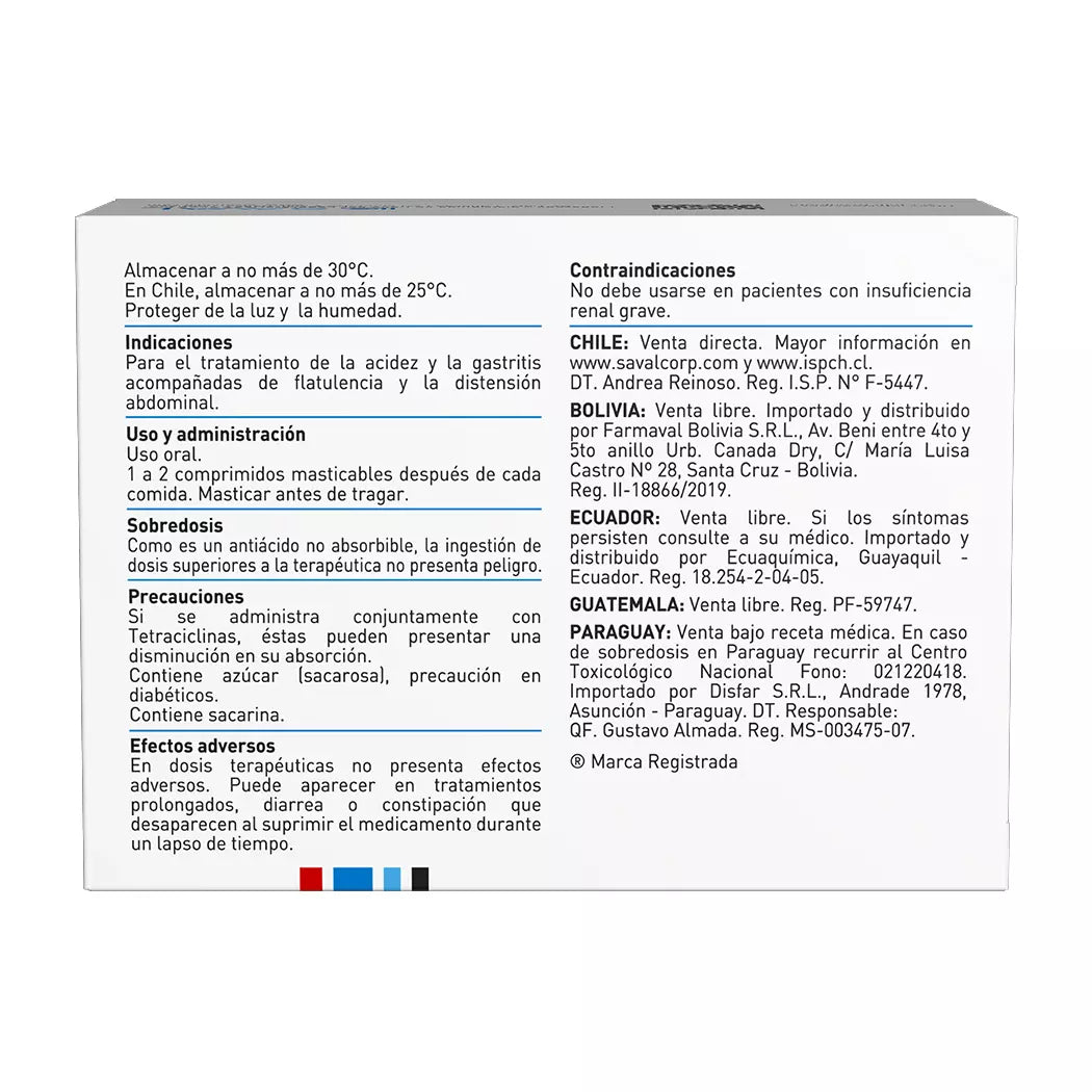 Antiax Magaldrato / Simeticona 480 / 100 x 24 Comprimidos
