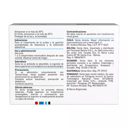 Antiax Magaldrato / Simeticona 480 / 100 x 24 Comprimidos