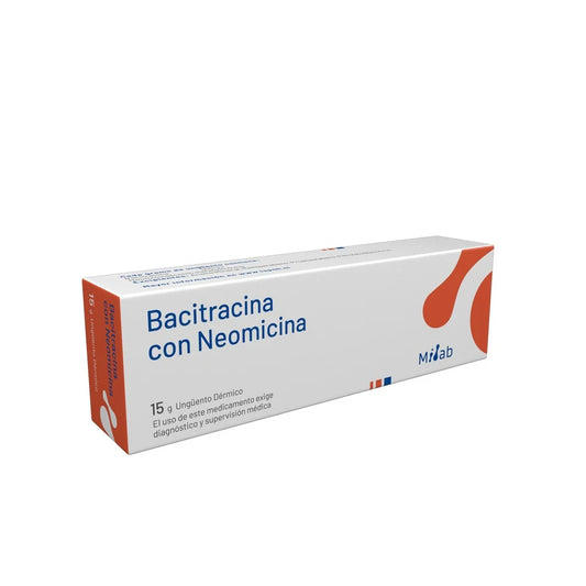 Bacitracina + Neomicina Ungüento Dérmico 15 G