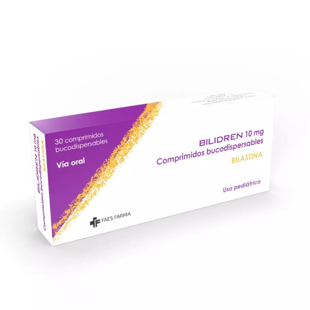 Bilidren Bilastina 10 MG x 30 Comprimidos Bucodispersables