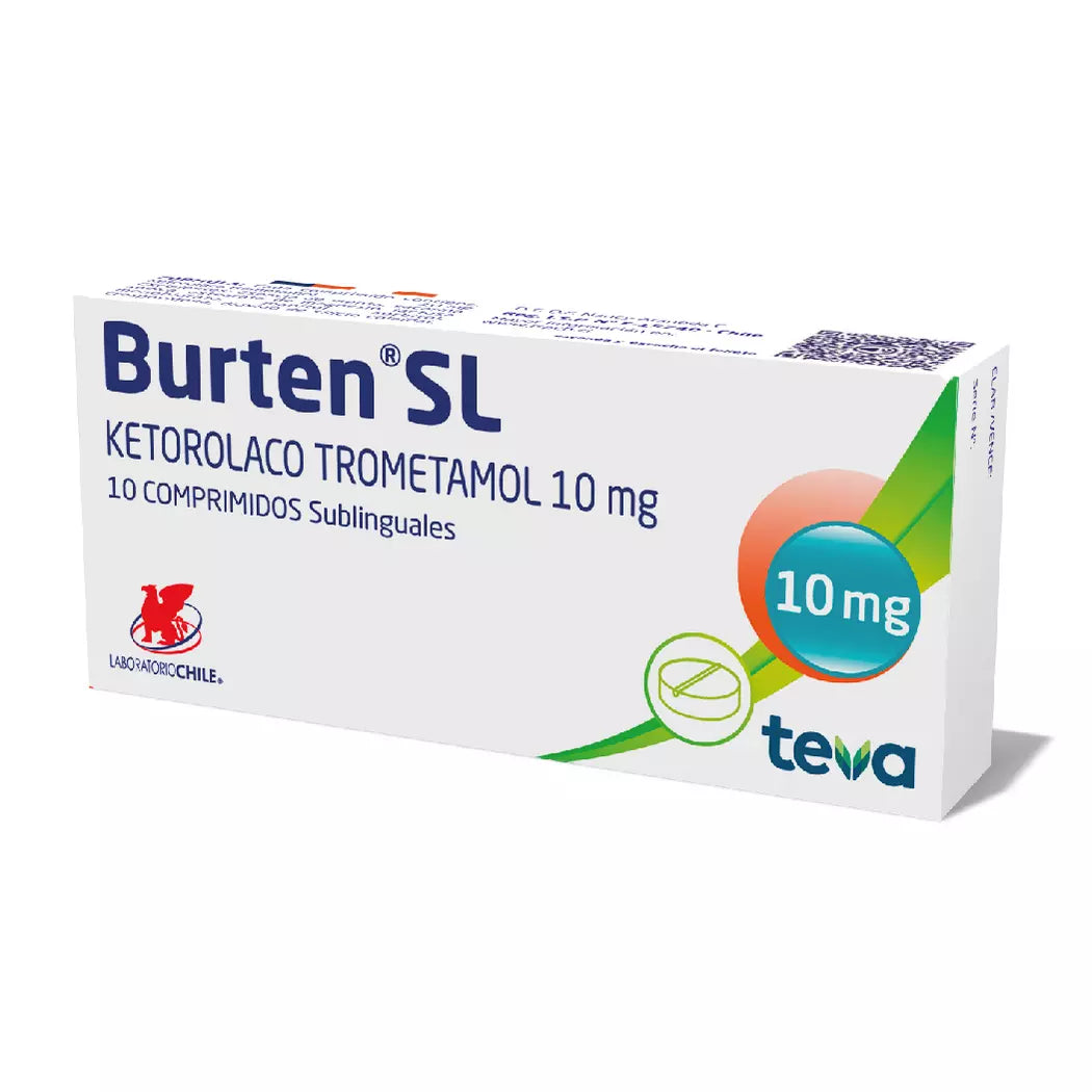 Burten Ketorolaco 10 MG x 10 Comprimidos SL Teva