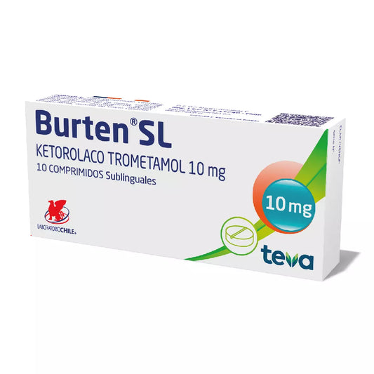 Burten Ketorolaco 10 MG x 10 Comprimidos SL Teva