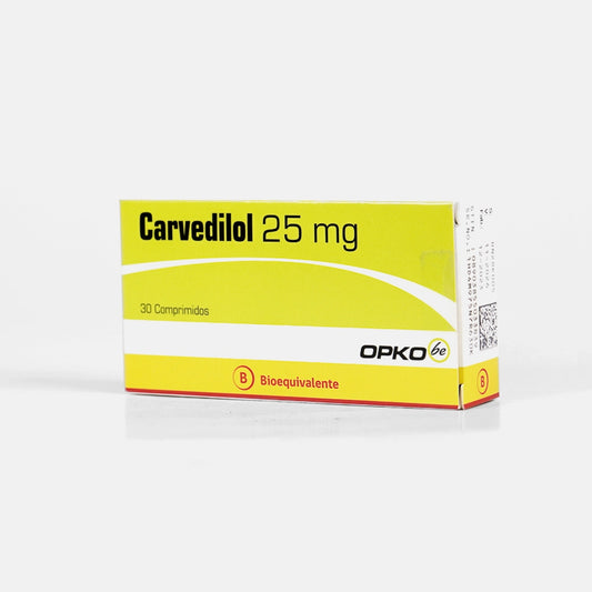 Carvedilol 25 MG x 30 Comprimidos Opko