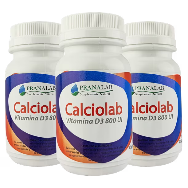 Calciolab con Vitamina D3 800 UI 60 Cápsulas