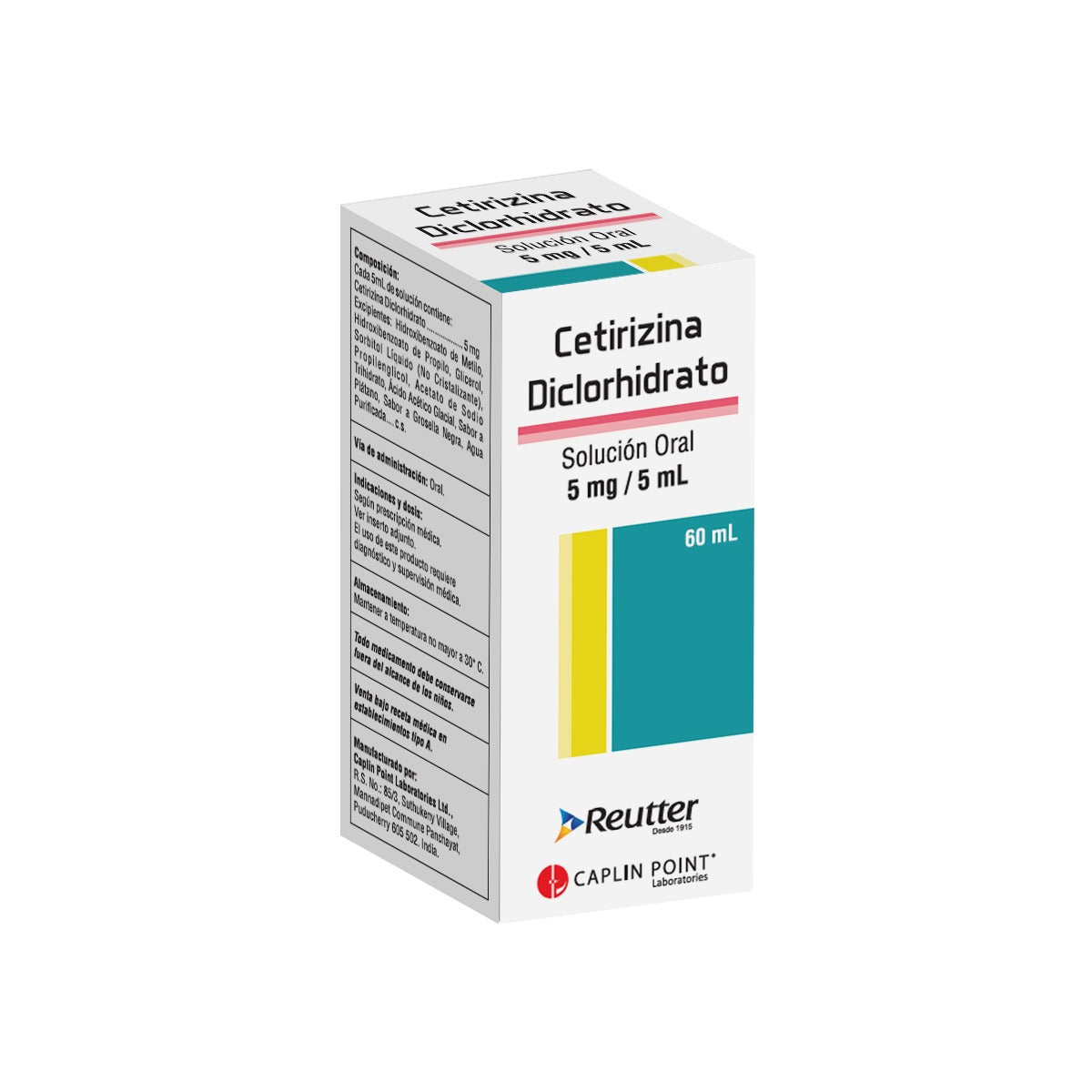 Cetirizina Diclorhidrato 5 MG/5 ML Reutter 60 ML
