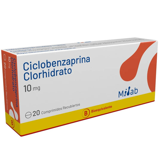 Ciclobenzaprina Clorhidrato 10 MG x 20 Comprimidos