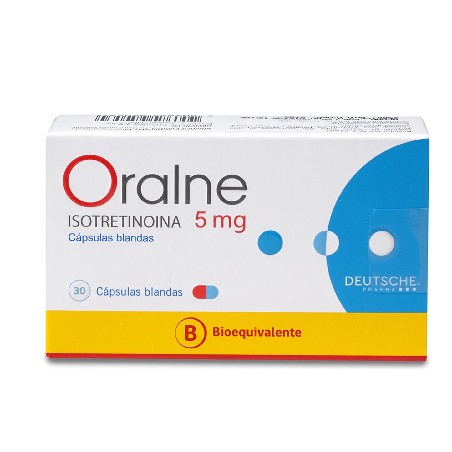 Oralne Isotretinoina 5 Mg x 30 Cápsulas