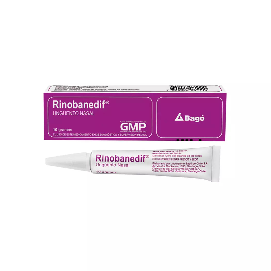 Rinobanedif Bacitracina 5.000 UI Unguento Nasal 10 G