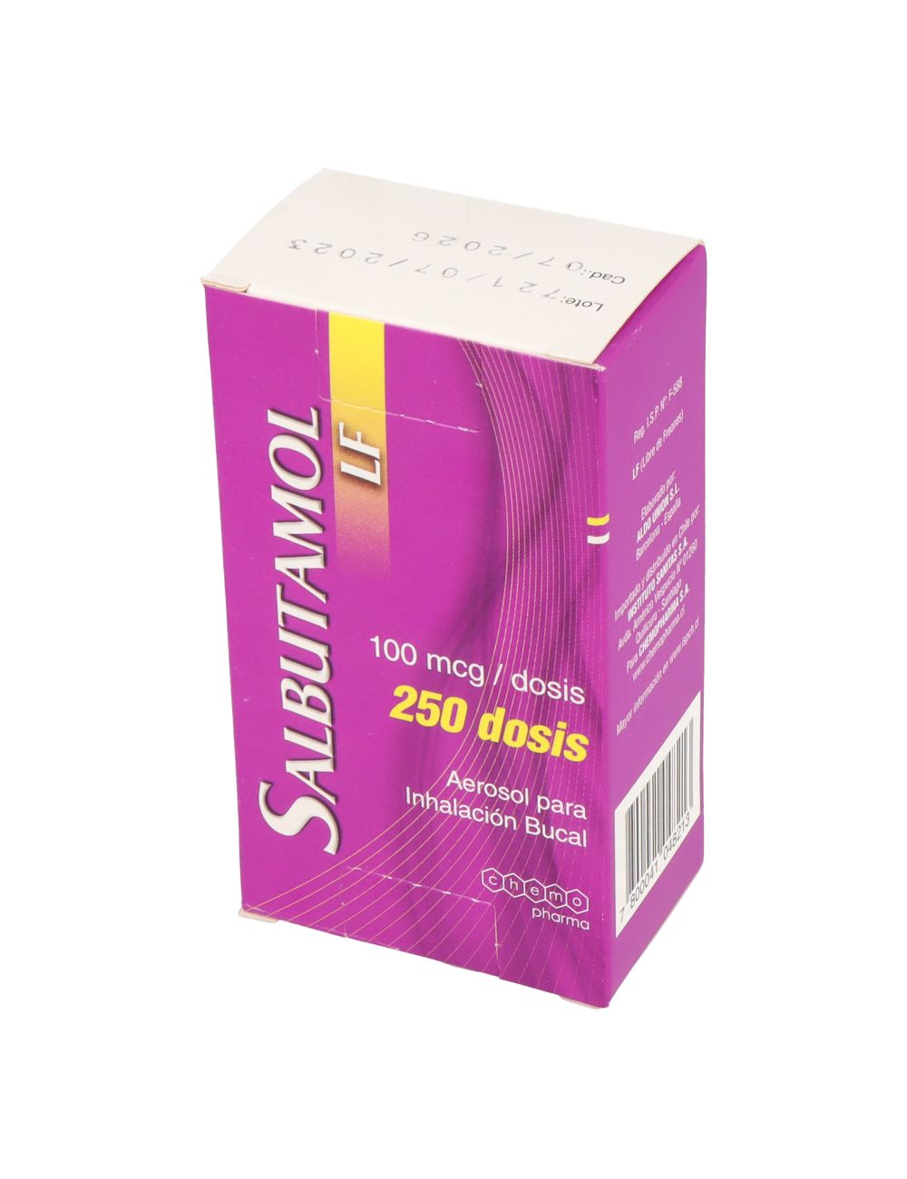 Salbutamol Chemofarma 100 MCG x 250 Dosis