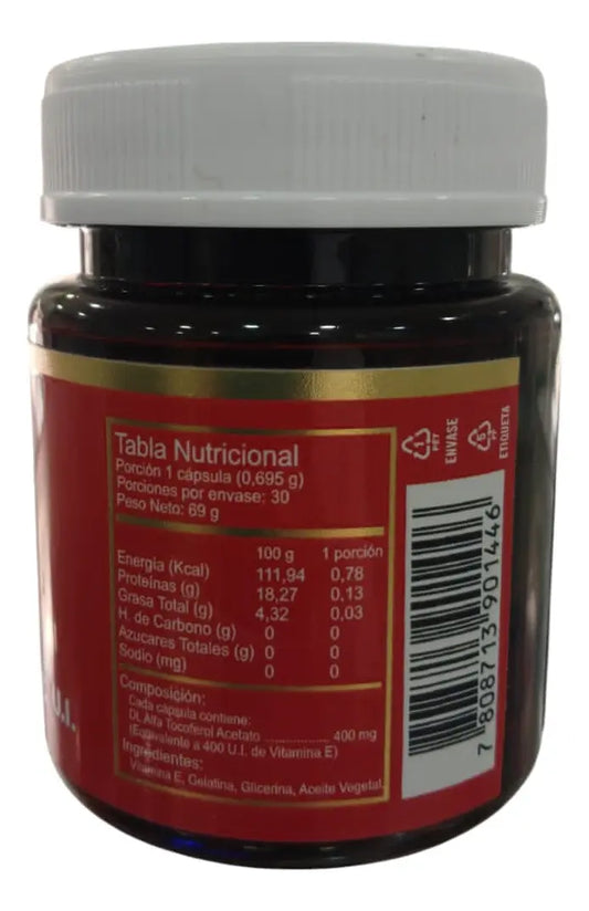 Vitamina E 400 UI 30 Cápsulas Green Medical